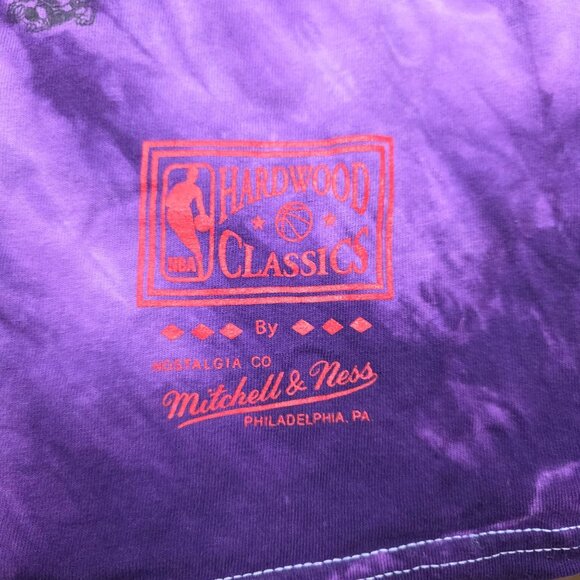 Mitchell & Ness Raptors NBO Hardwood Classics Purple Tie-Dye Men Size M - Picture 3 of 9